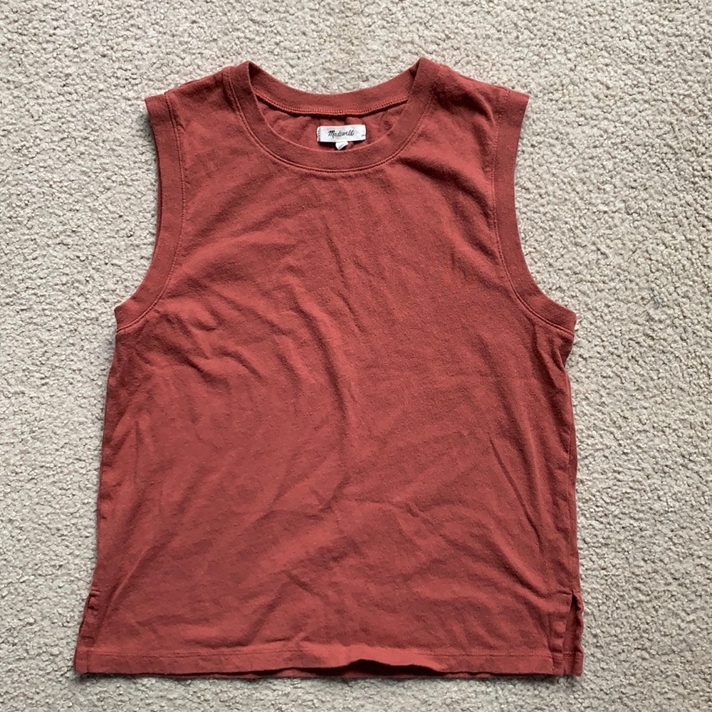 Madewell Recycled Cotton Crew-Neck Muscle Tank S